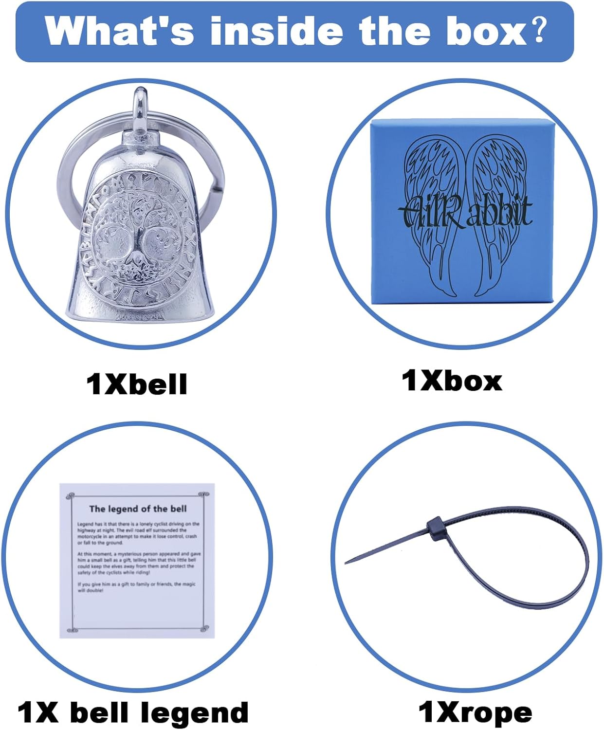 Motorcycle Viking Bell - Motorcycle Angel Bell for Men and Women, Motorcycle Accessories - Image 2