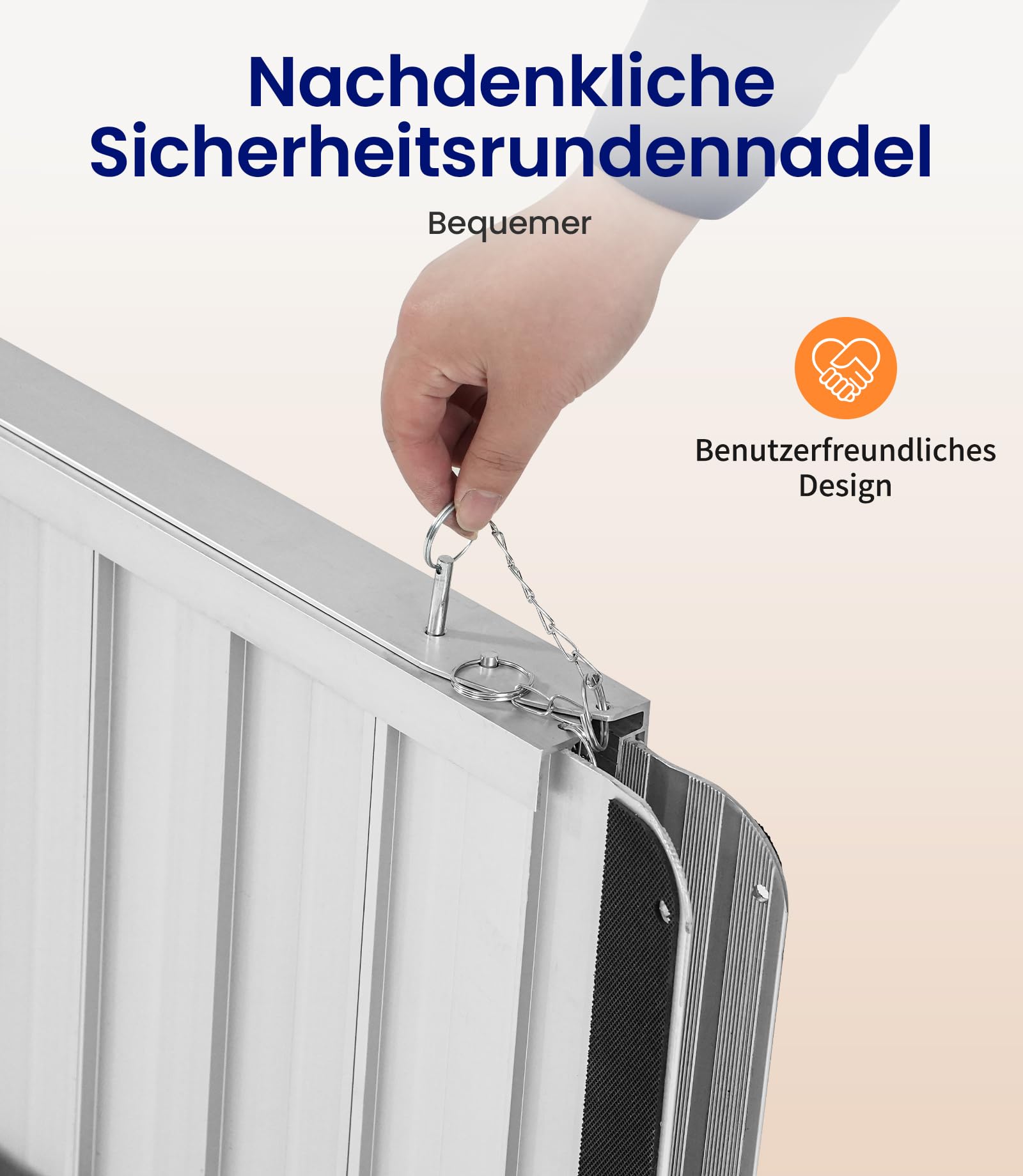 VOCIC CP32 Rampe Rollstuhl Klappbar,Rollstuhlrampe faltbar 90CM für Treppen | Langlebig Aluminium Rampe bis 300KG für Rollstuhl 76CM Extrabreit,Leicht Treppenrampe Auffahrrampe Zuhause Auto geeignet