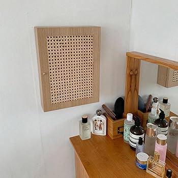 Amazon｜VAMIR バミル ケーン香水整理箱 収納 ラタン 棚 小物入れ