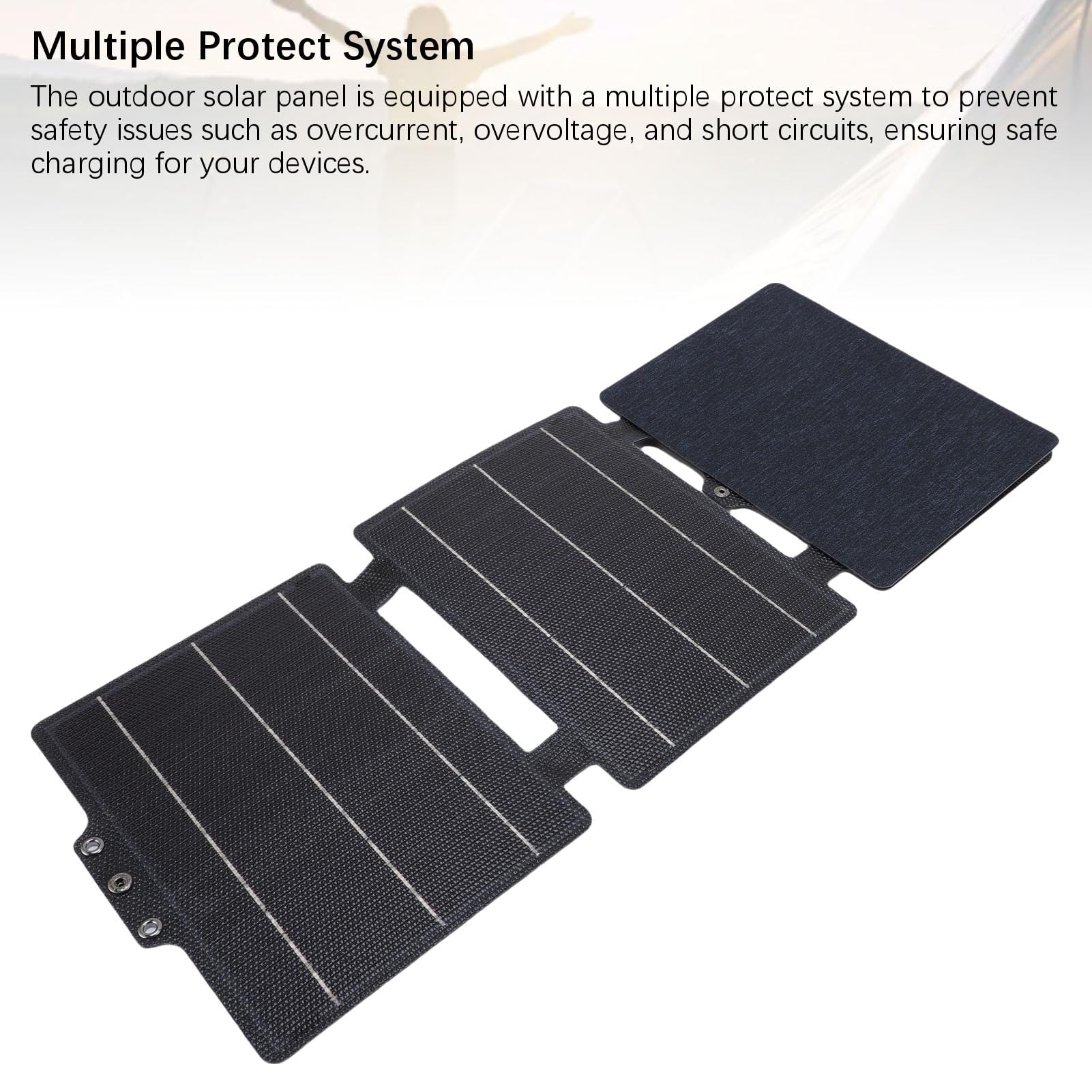 Dilwe 30 W 12V Solar Panelu Solar Składana 30W Ładowarka Słoneczna 12V Przenośny Panel Słoneczny z USB DC Type C do Pieszych Wędrówek na świeżym Powietrzu