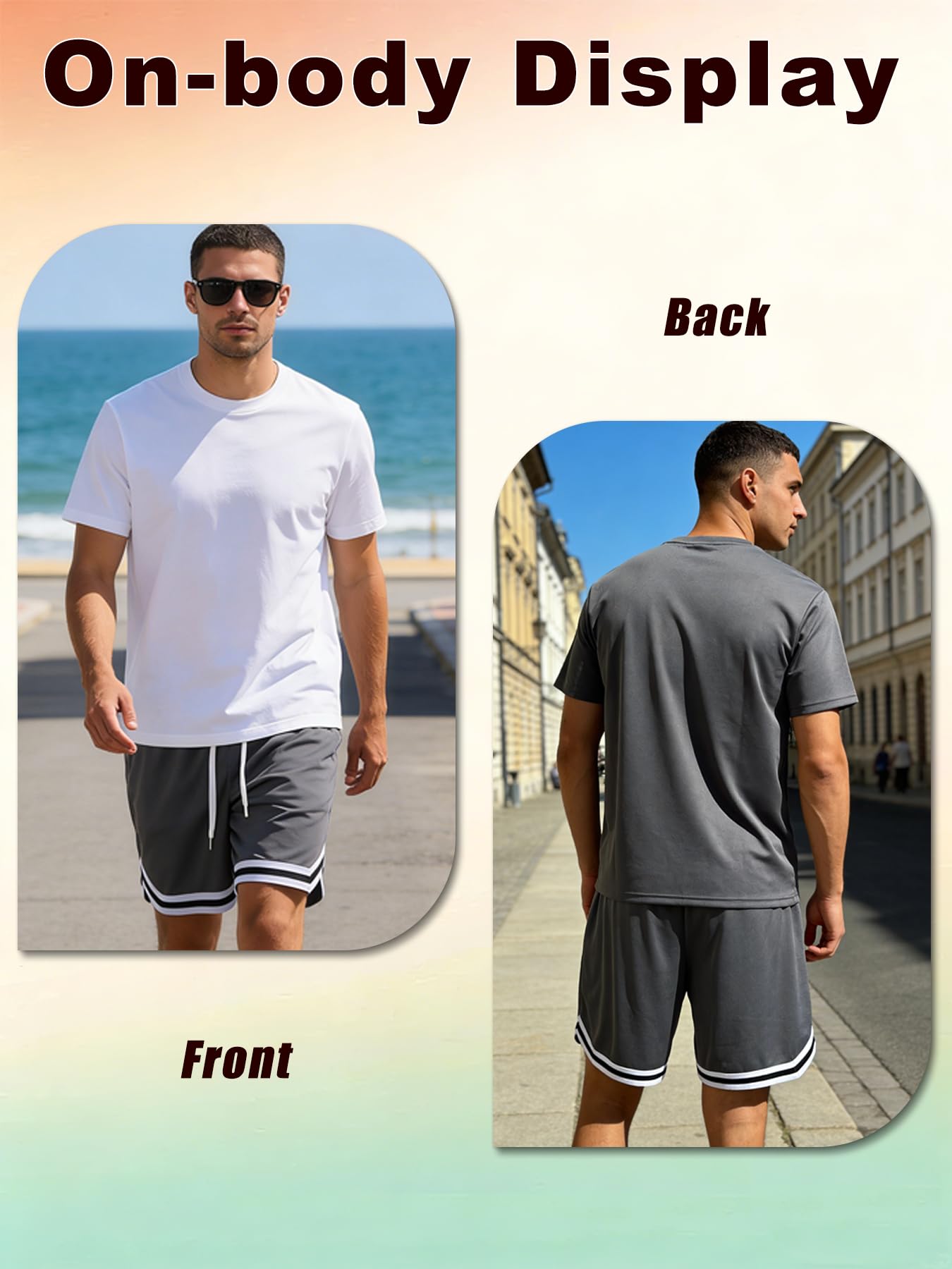 1 paquete de pantalones cortos casuales de baloncesto para hombre, pantalones cortos de secado rápido para correr, ropa de calle, pantalones cortos atléticos para gimnasio, lavables a máquina — view 5