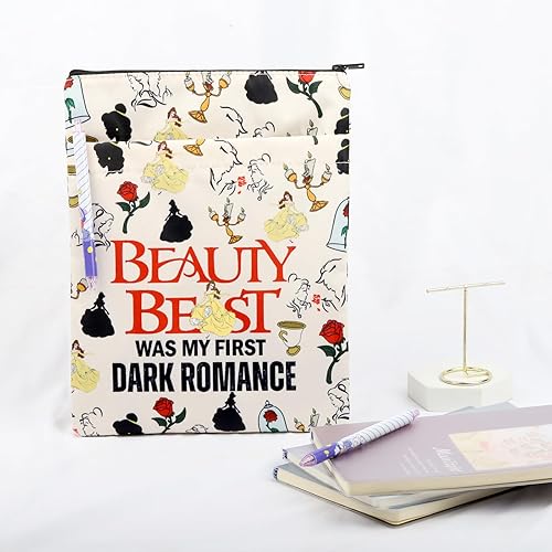 Miniatura 6 de ENSIANTH Beauty Fairy Movie Inspired Book Sleeve Beast Belle Fans Gifts Dark Romance Bookish Gift A Tale as Old as Time Gift (Dark Beauty BS)