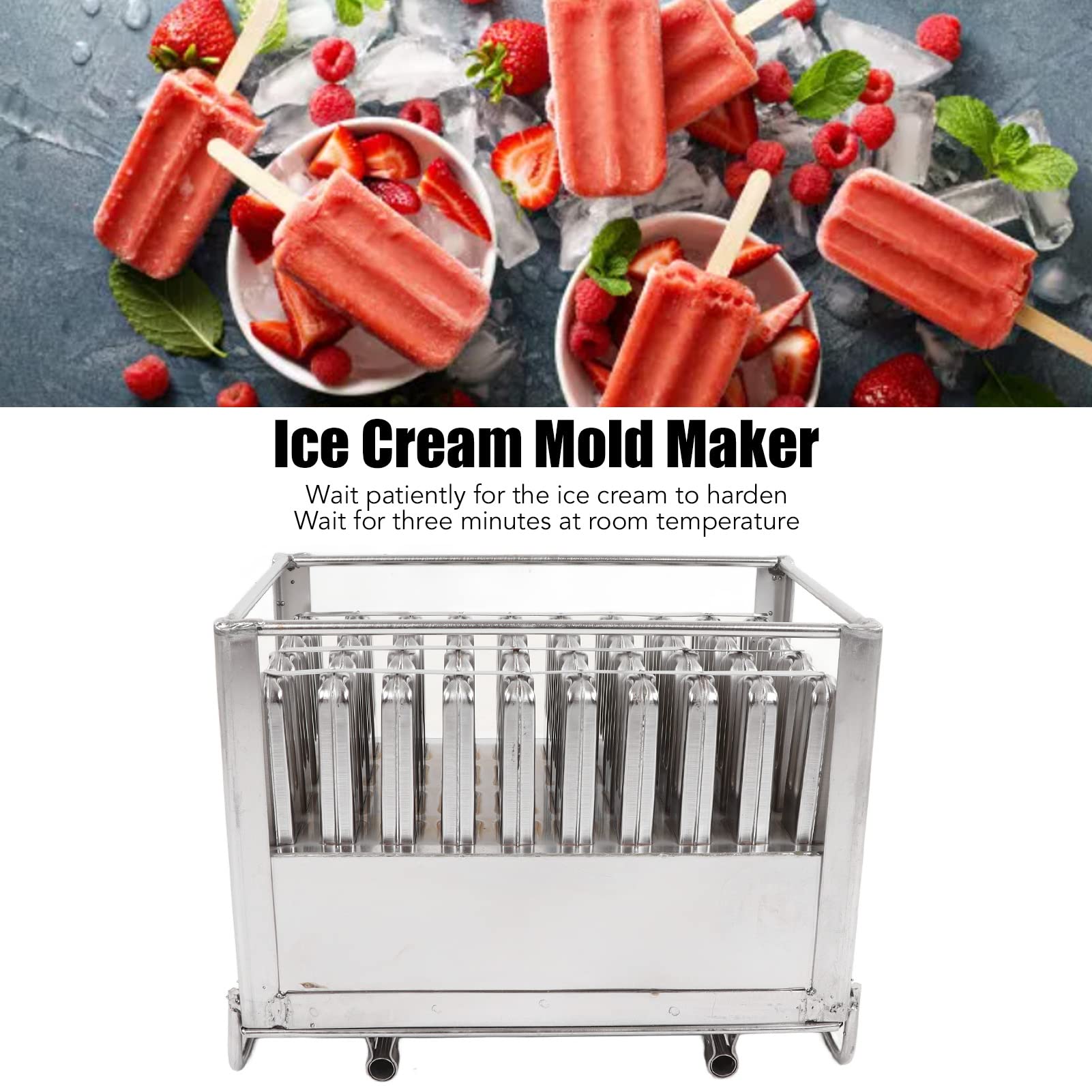 Molde para helado Molde para barra de hielo Fabricante de moldes para hielo Resistente, duradero, grueso, seguro, confiable, para hacer helados de acero inoxidable para uso