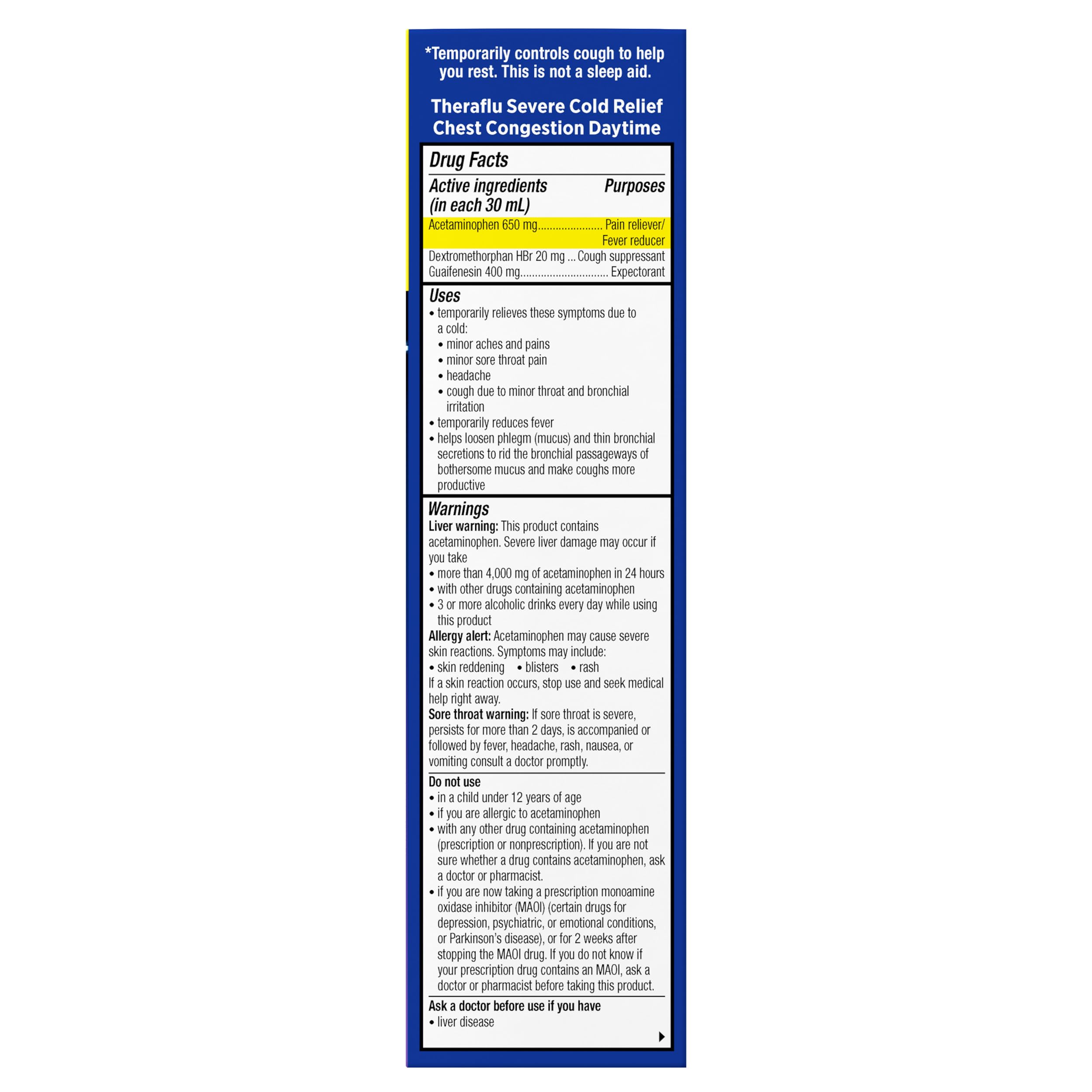 Theraflu Day and Night Pack, Severe Cold Relief, Berry, 2 x 8.3 fl oz — Amazon image 10