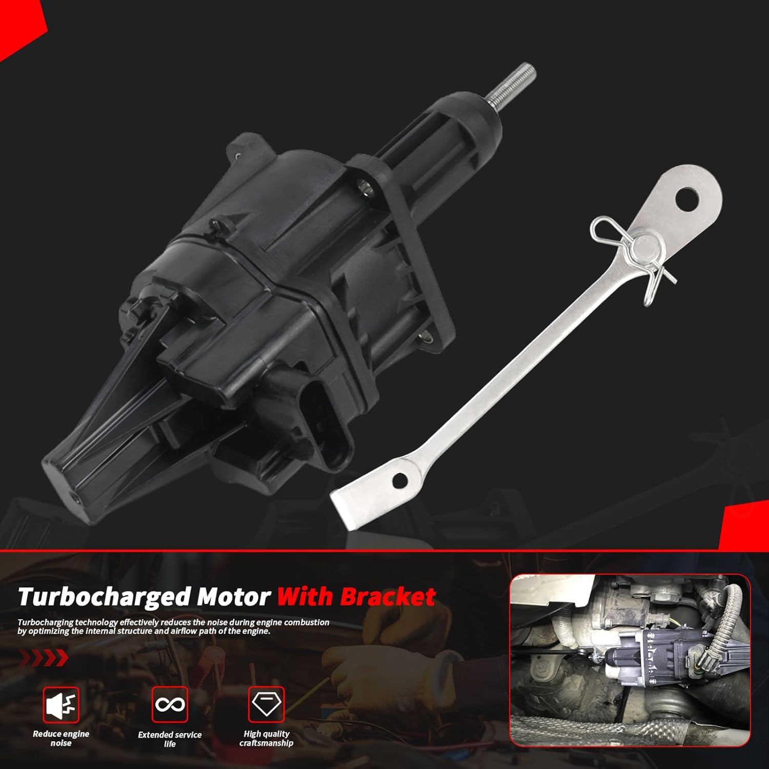 Turbocharger Wastegate Actuator Set Replace# OEM 11657638783 for BMW X1 X3 X4 X5 Z4 with 228i 320i 328i 428i 528i # OE 11657634486 11657630462 11657635804