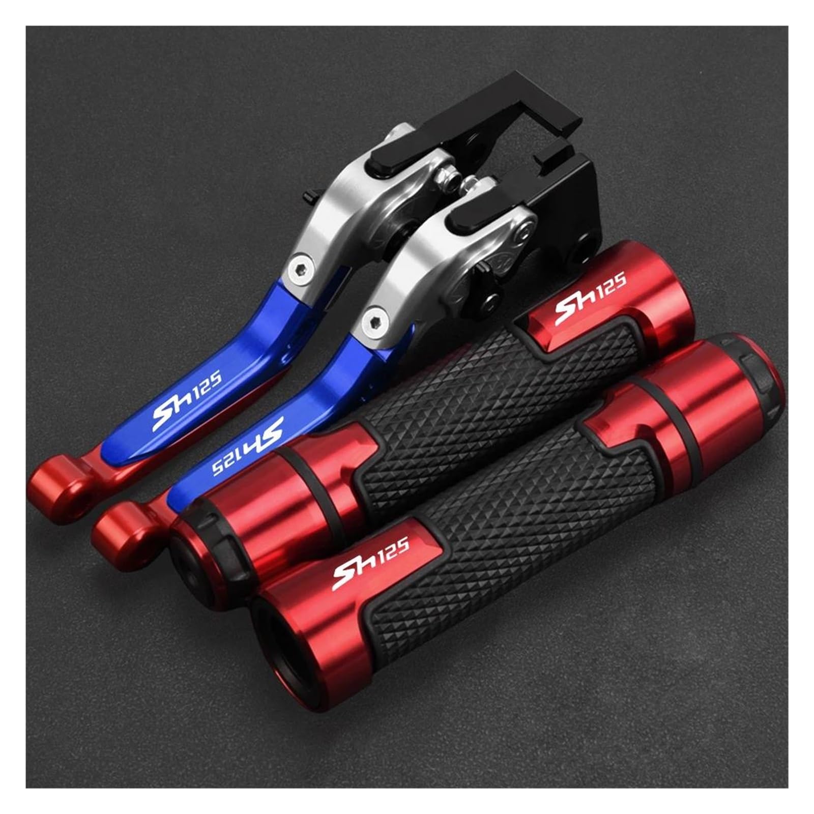 Cwziwoyji P Fit For Honda Sh125 Sh125i 2004-2023 Motorcycle Accessories Adjustable Brake Clutch Levers Handlebar Grips(P)
