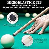 Vista 6 de Kmise Pool Stick Set of - 58" Pool Cue Stick, Canadian Maple Professional Billiards Pool Cue, Pool Sticks for Adults, 18~21oz Multiple