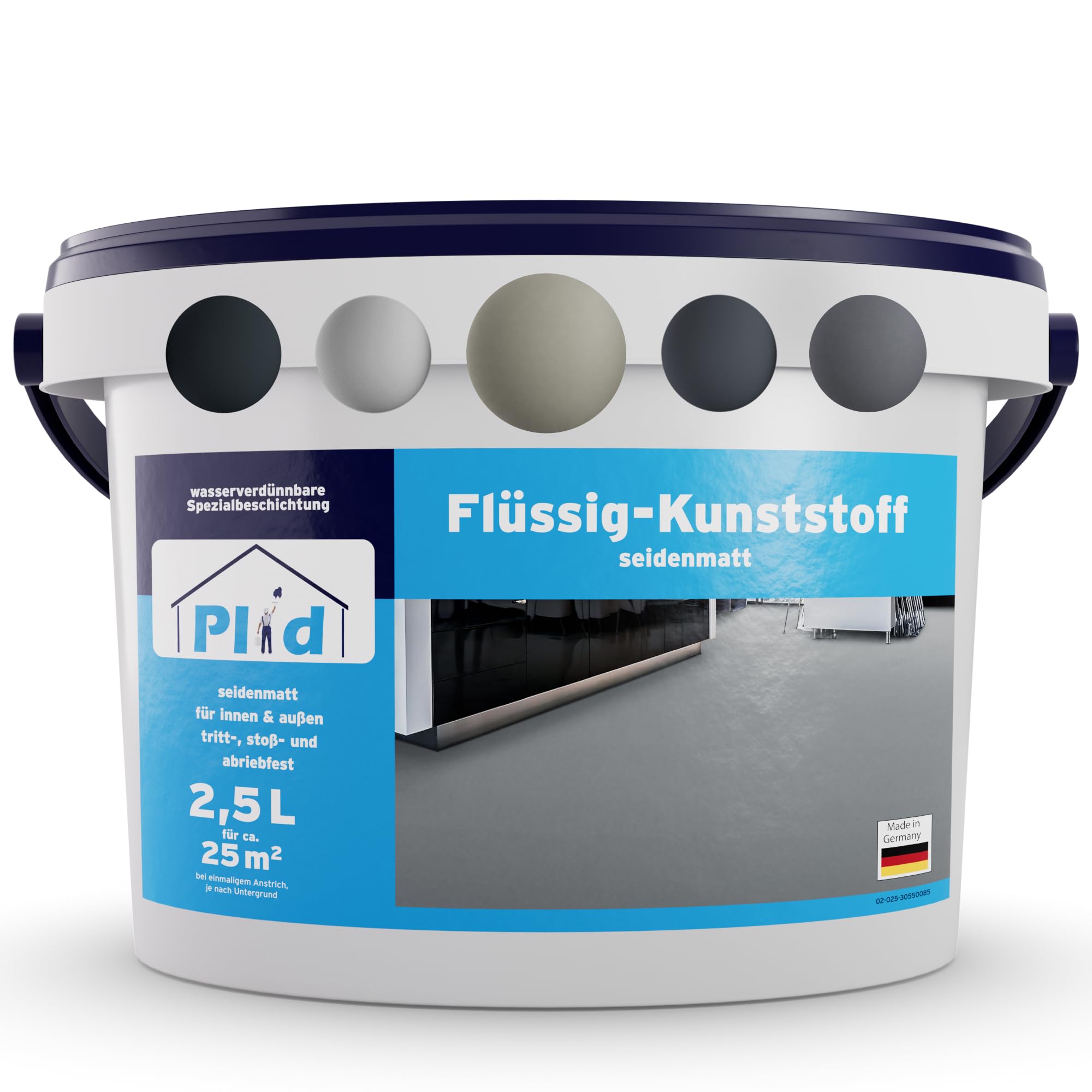 Plid Vernice Pavimento Calcestruzzo Esterno Grigio Calcestruzzo 2,5 L |