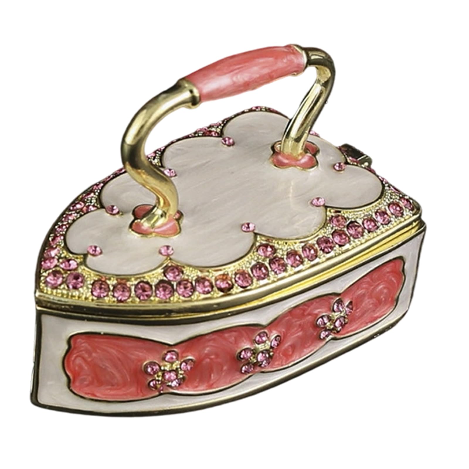 Limtula Trinket Display Case for Delicate Earrings and Rings Elegant Metal Jewelry Storage Box for Home Decoration Use Iron Jewelry Box