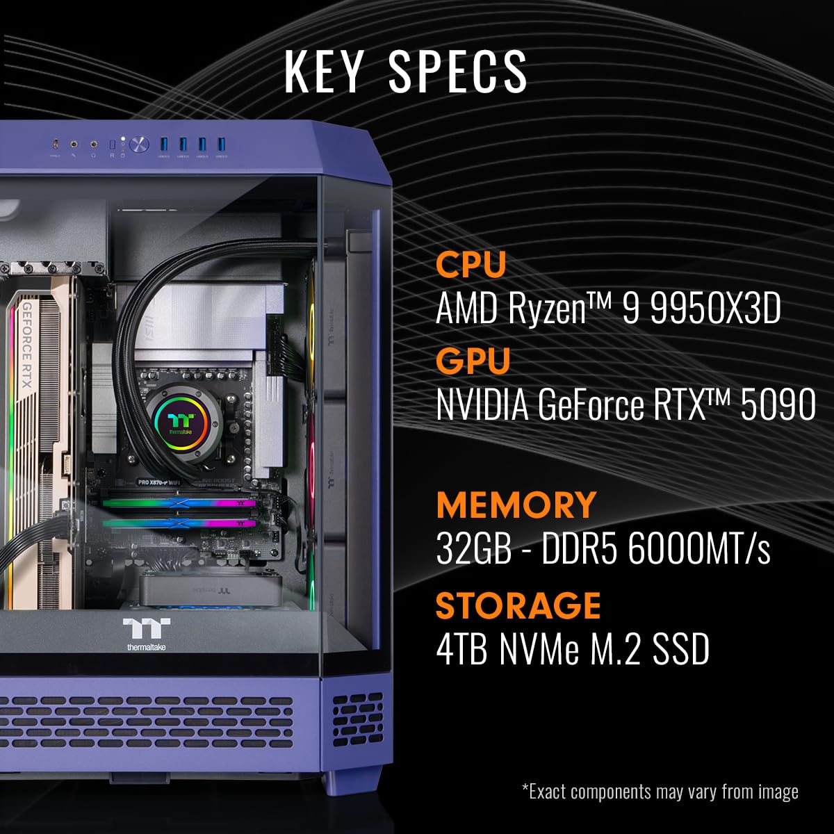Amazon.com : Thermaltake LCGS Reactor 9590F Gaming Desktop (AMD