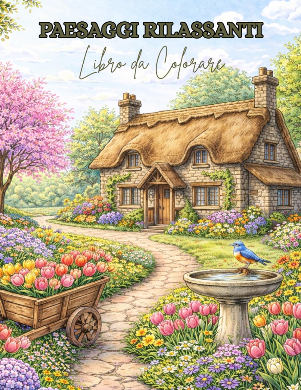 libro da colorare Paesaggi Rilassanti: 84 pagine in grande formato per il tuo relax: paesaggi incantati, ispirazione e calma per adulti. Ideale anche per anziani e principianti.