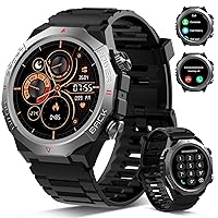 Smartwatch Uomo Donna con Effettua o Risposta Chiamate, 1.39" Militare Orologio Smartwatch