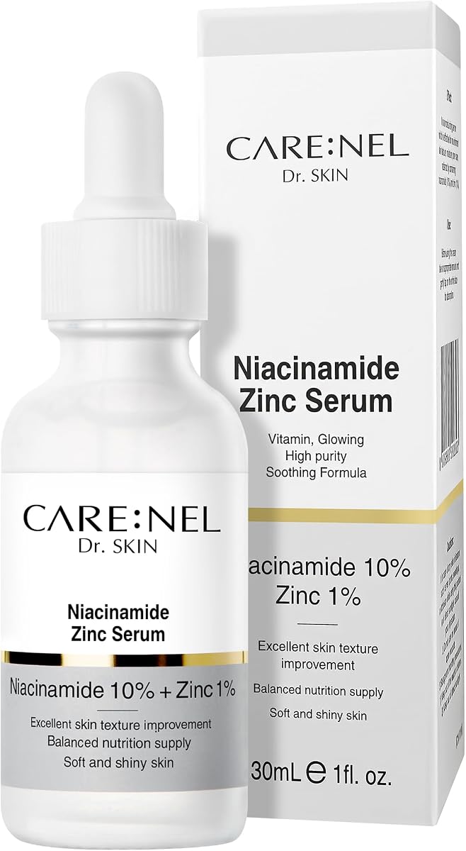 Korean Skin Care Serum Vitamin B, C Serum for Face - Niacinamide 10% Zinc 1% - K Beauty Hydrating Facial Serum - 1fl.oz.(30ml)