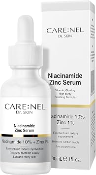 CARENEL Niacinamide 10% Zinc 1% Serum, 1.0 fl oz 30 ml, Serum, Pore Care
