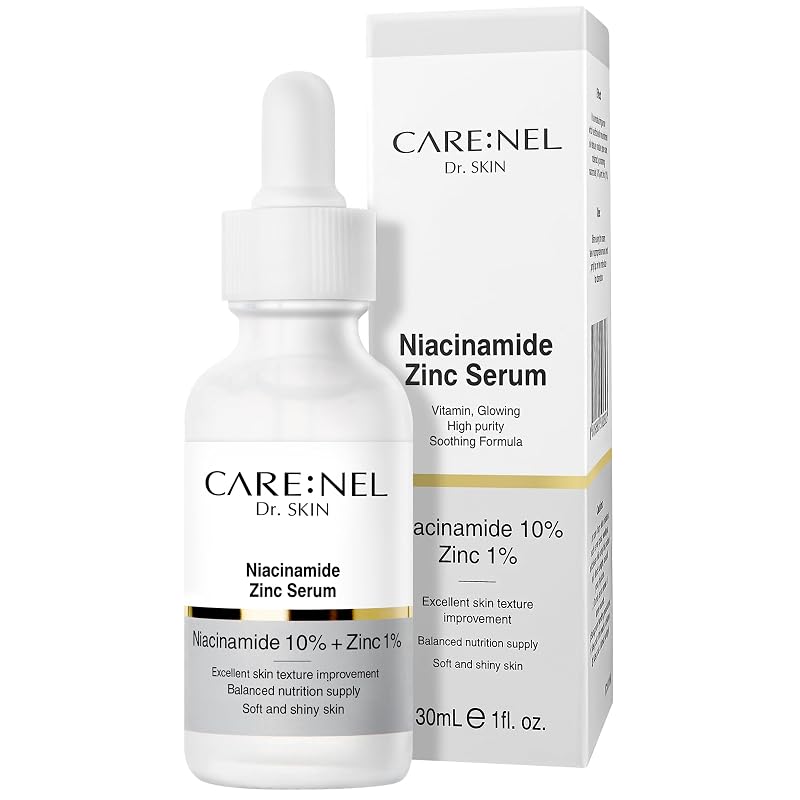 Sérum facial CARE:NEL com niacinamida 10% e zinco 1%, 30 mL
