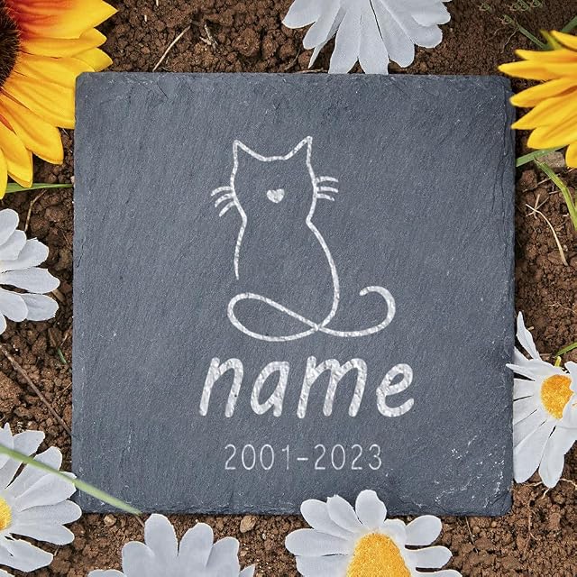 Foto 2 de 7 de Piedra Conmemorativa Personalizada Para Mascotas