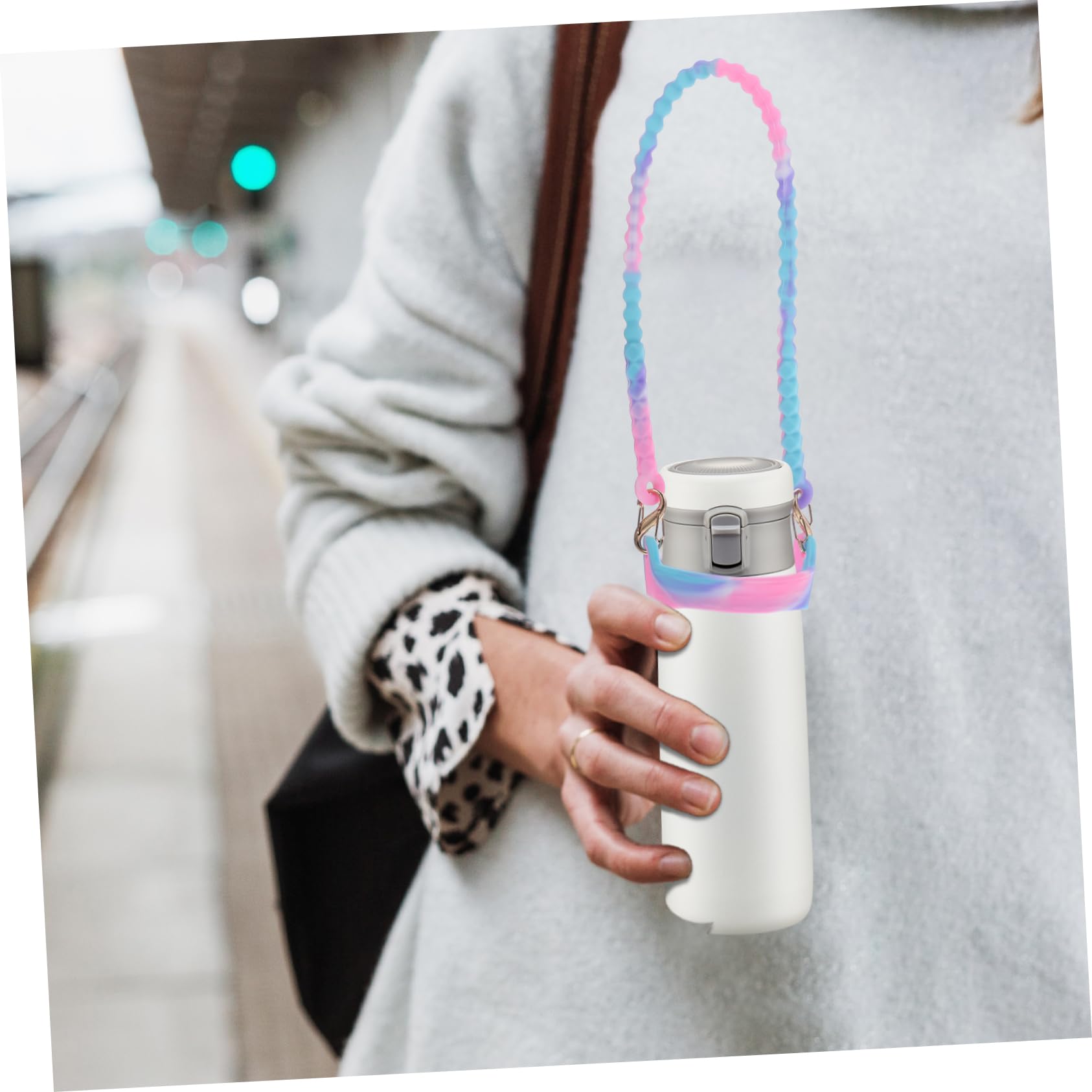 Yardwe 6stücke Verstellbarer Wasserflaschen-tragegurt Tragbare Flasche Halterung Strapazierfähigem Material Für Outdoor-aktivitäten Wandern Und Camping