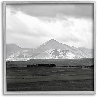 Stupell Industries Rural Mountain Peak Clouds Framed Wall Art, Design by Carol Robinson