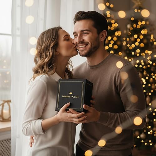 Miniatura 7 de Vasos de whisky  Regalos de cristal antiguos para hombres, monograma A-Z 10 onzas, regalos de cumpleaños de Navidad para hombres, él, papá, padre,