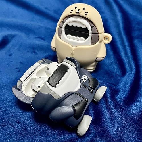 Miniatura 5 de ZOSTLAND 2 fundas para auriculares inalámbricos, lindo llavero grueso y suave, anillo portátil de silicona a prueba de golpes, compatible con Apple