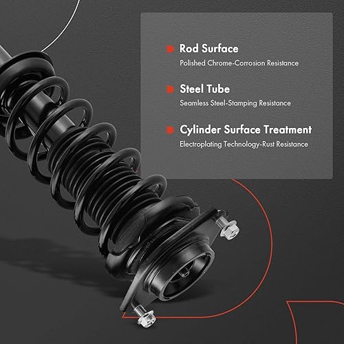 Miniatura 5 de A-Premium Par trasero (2) Conjunto completo de puntal y muelle helicoidal compatible con Subaru Impreza 2008 2009 2010 2011