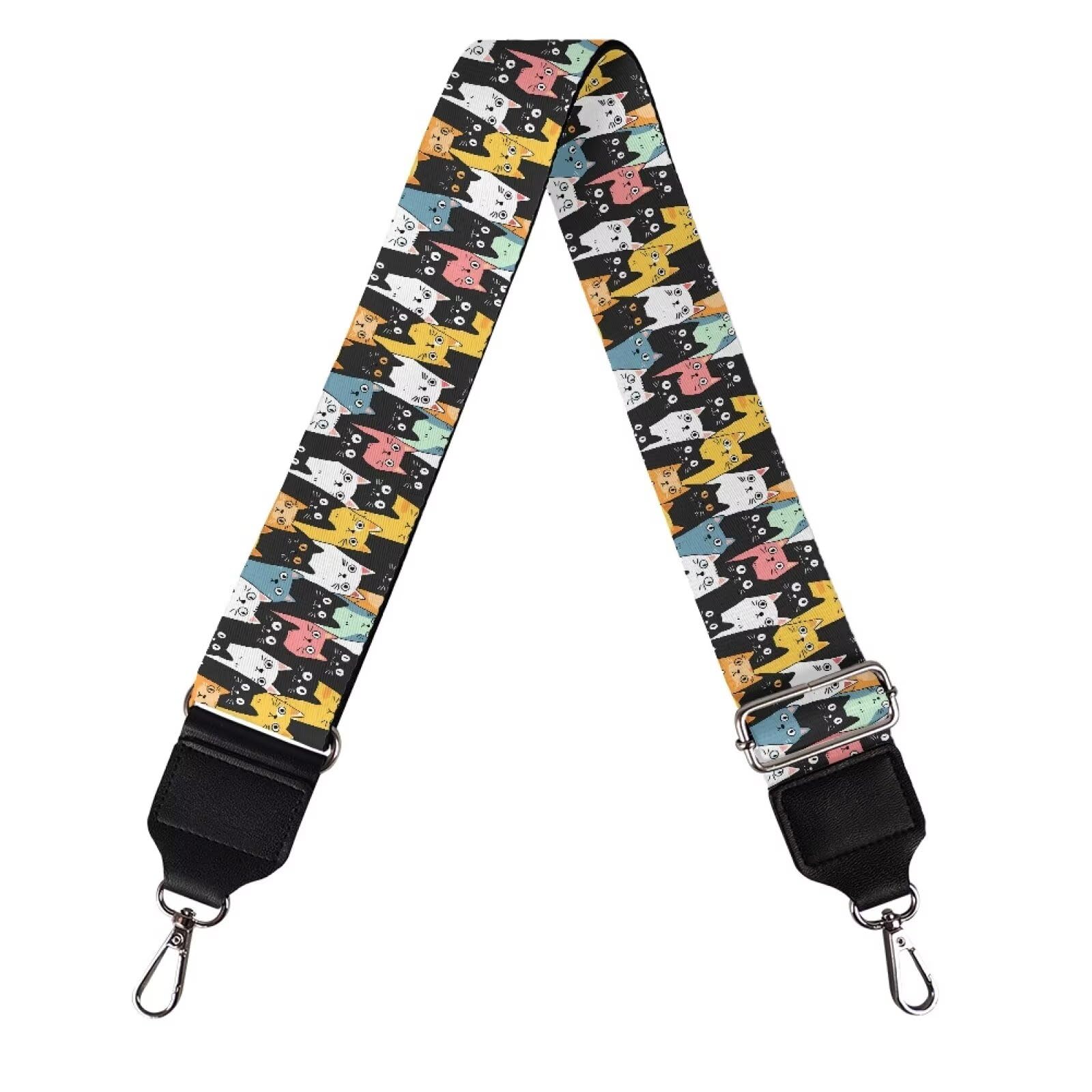 Xoenoiee Print Purse Strap Replacement Crossbody for Women Men Adjustable Wide Strap for Purses Shoulder Canvas Bag