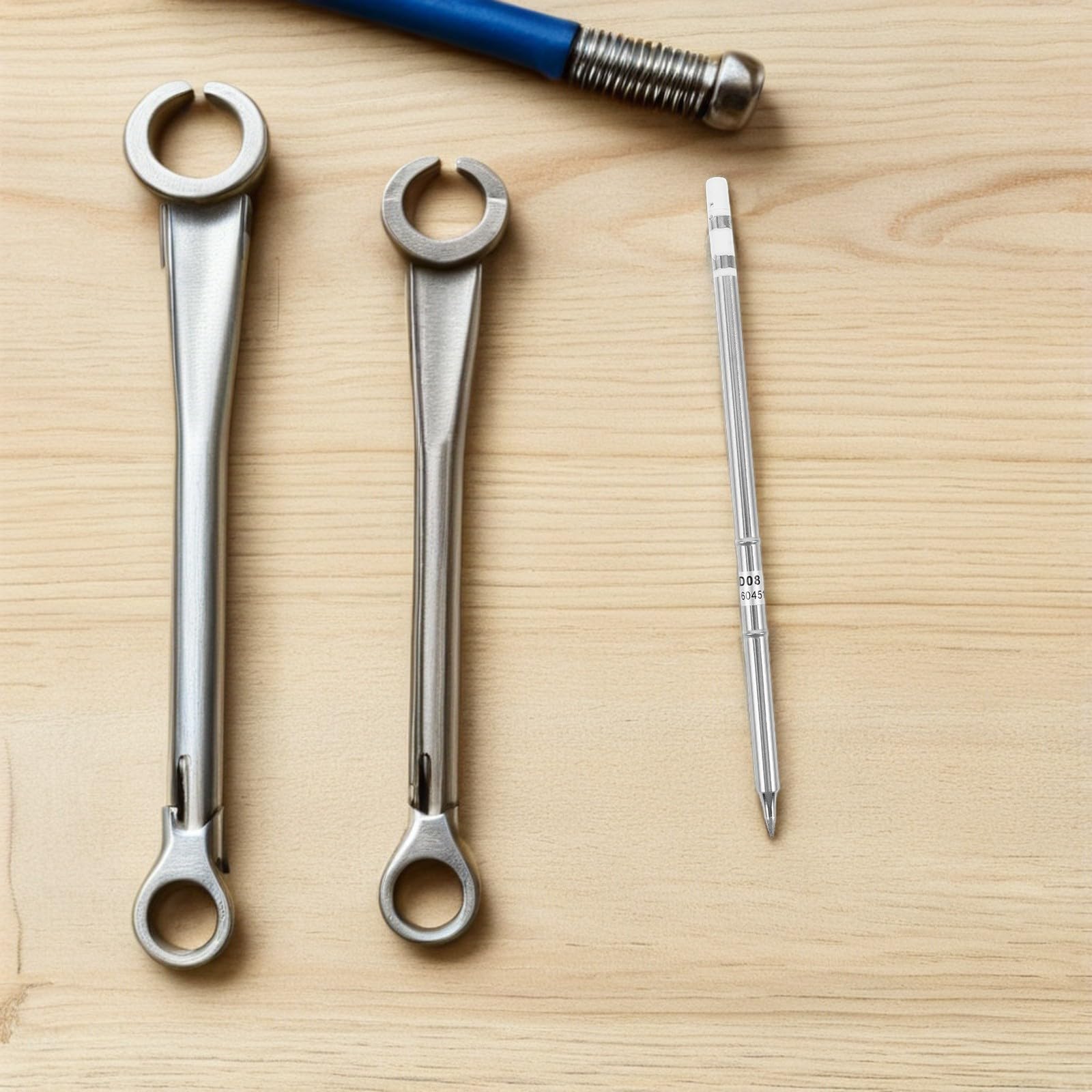 Ciieeo 10 Pezzi Kit Punte di Ricambio per Saldatore in Metallo ad Alte Prestazioni Punte Coniche e Punta Fine Compatibili con Stazione di Saldatura -951 - per Elettronica e Pcb