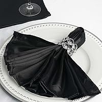 Vista 35 de Efavormart - Paquete de 5 servilletas de satén sin costuras, resistentes a las arrugas, 20 x 20 pulgadas