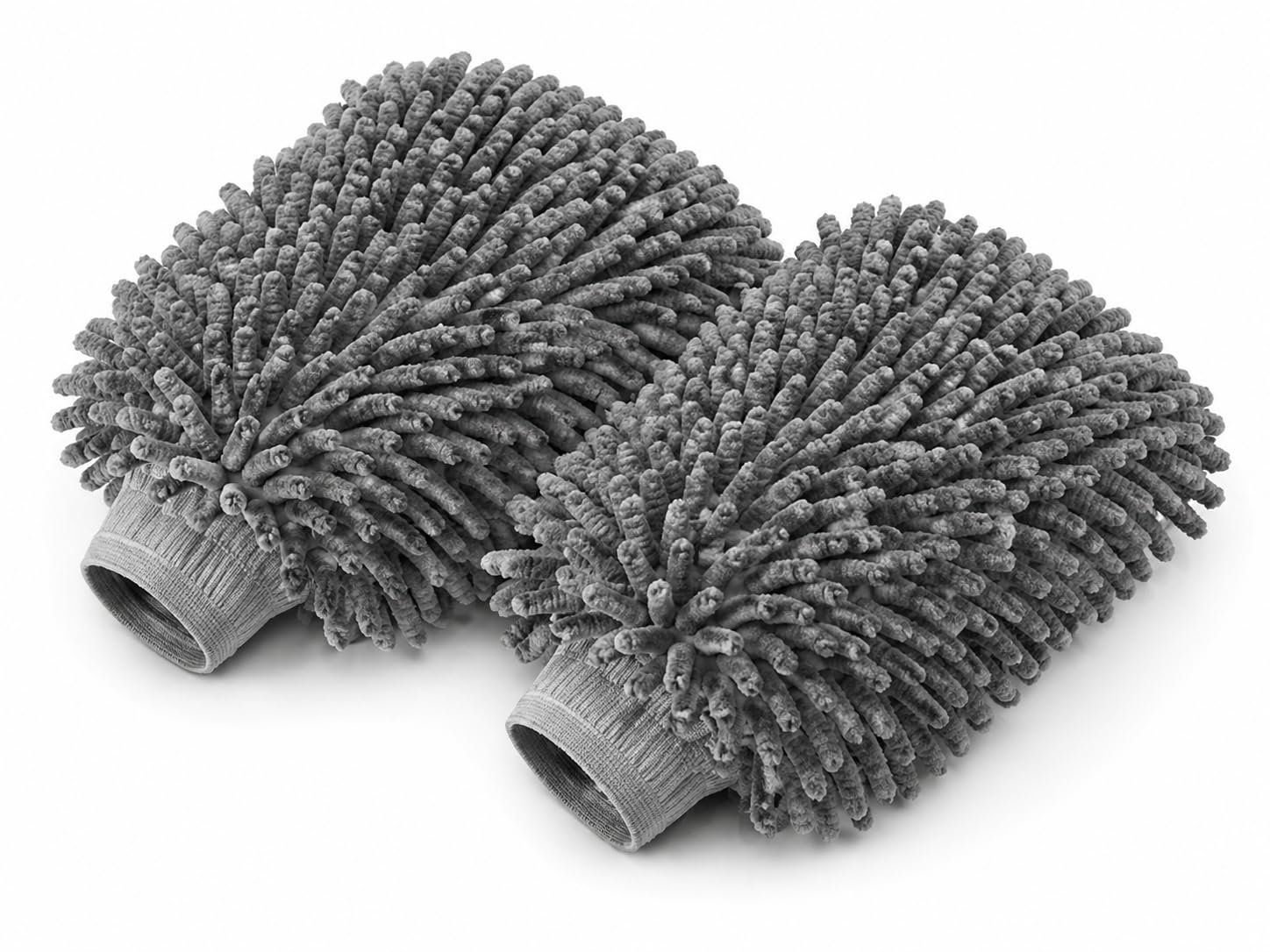 Kit 2 Luvas de Microfibra Limpeza Multiuso Macia Para Poeira Lavagem de Carros Limpa