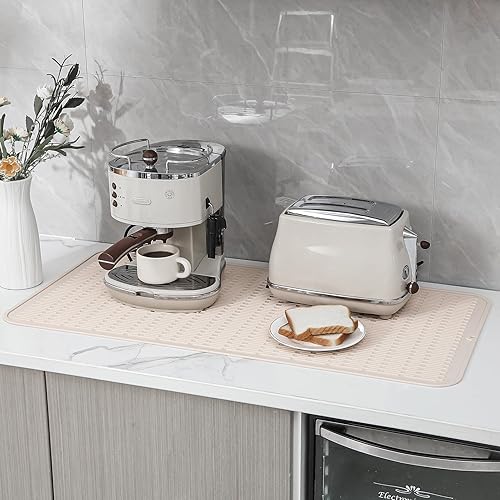 Miniatura 941 de Tapete de silicona para secado de platos para múltiples usos, fácil de limpiar, ecológico, resistente al calor, tapete de silicona para encimera