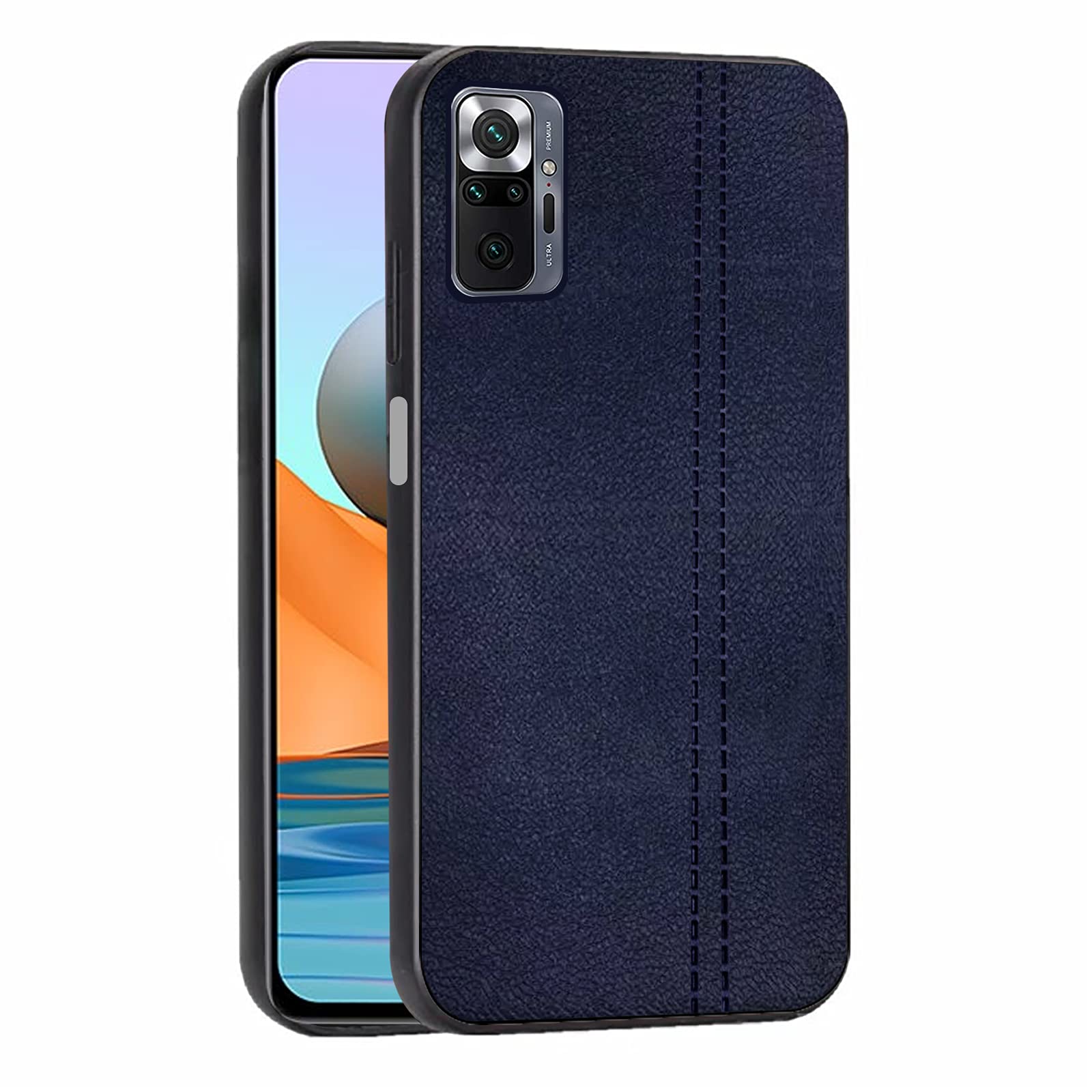 Amazon Brand - Solimo Leather Mobile Cover (Soft & Flexible Back case), for Xiaomi Redmi Note 10 Pro - Blue (B08SFD1KXL) Amazon Price History, Amazon Price Tracker