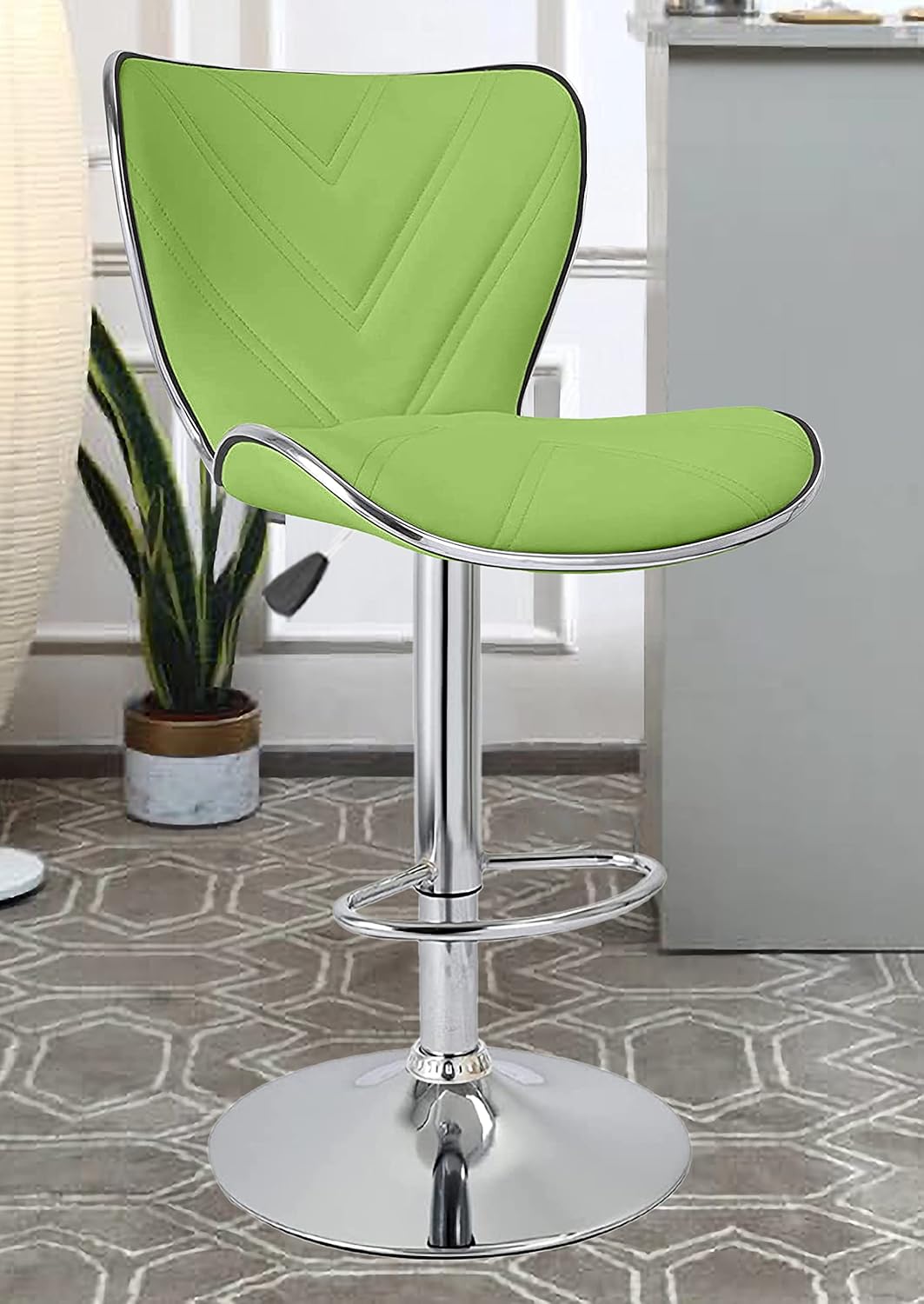 Crystal Creek® Jasper Leatherette Adjustable High Barstool, Adjustable