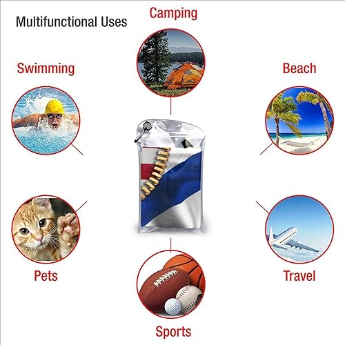 Miniatura 6 de Toalla de playa con bandera estadounidense y bandera cubana con toalla, 31.5 x 63 pulgadas, toallas de playa de microfibra suave, de secado rápido,