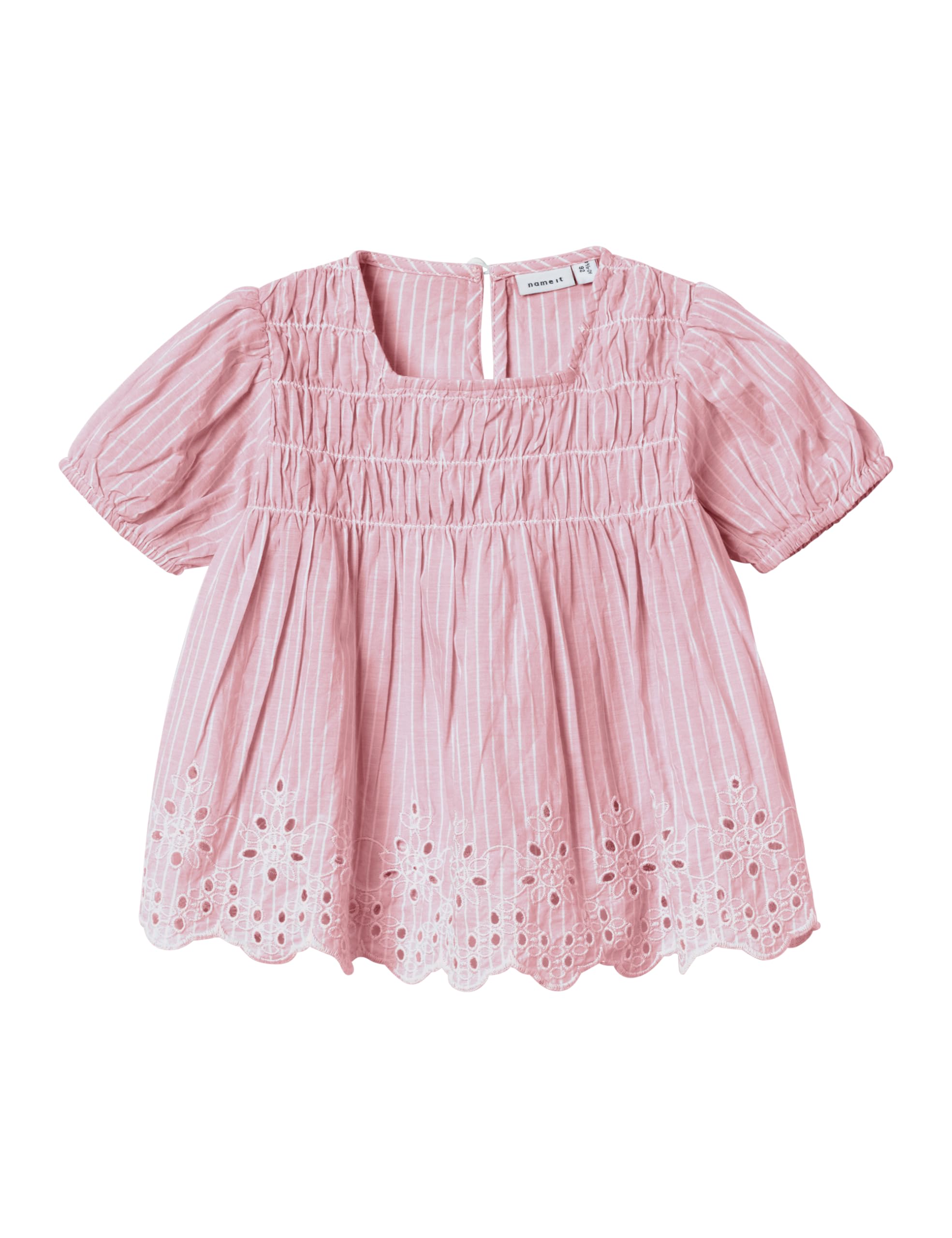 NAME IT NMFFESINNE SS Top, Blusa de Manga Corta Niñas, Parfait Pink,
