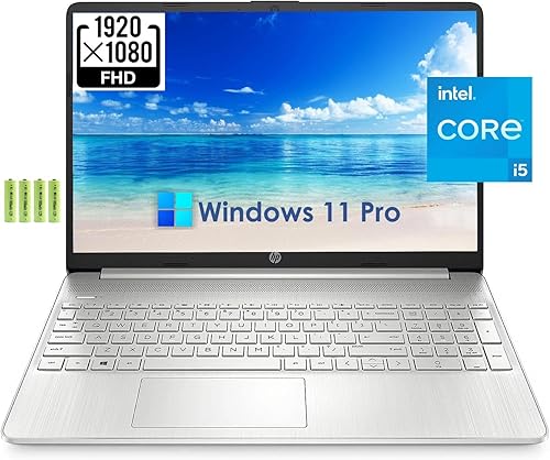 HP Laptop empresarial FHD de 15.6 pulgadas Windows 11 Pro, Intel Quad-core i5-1135G7 de 11 generación, 16 GB de RAM, SSD PCIe de 512 GB, Intel Iris
