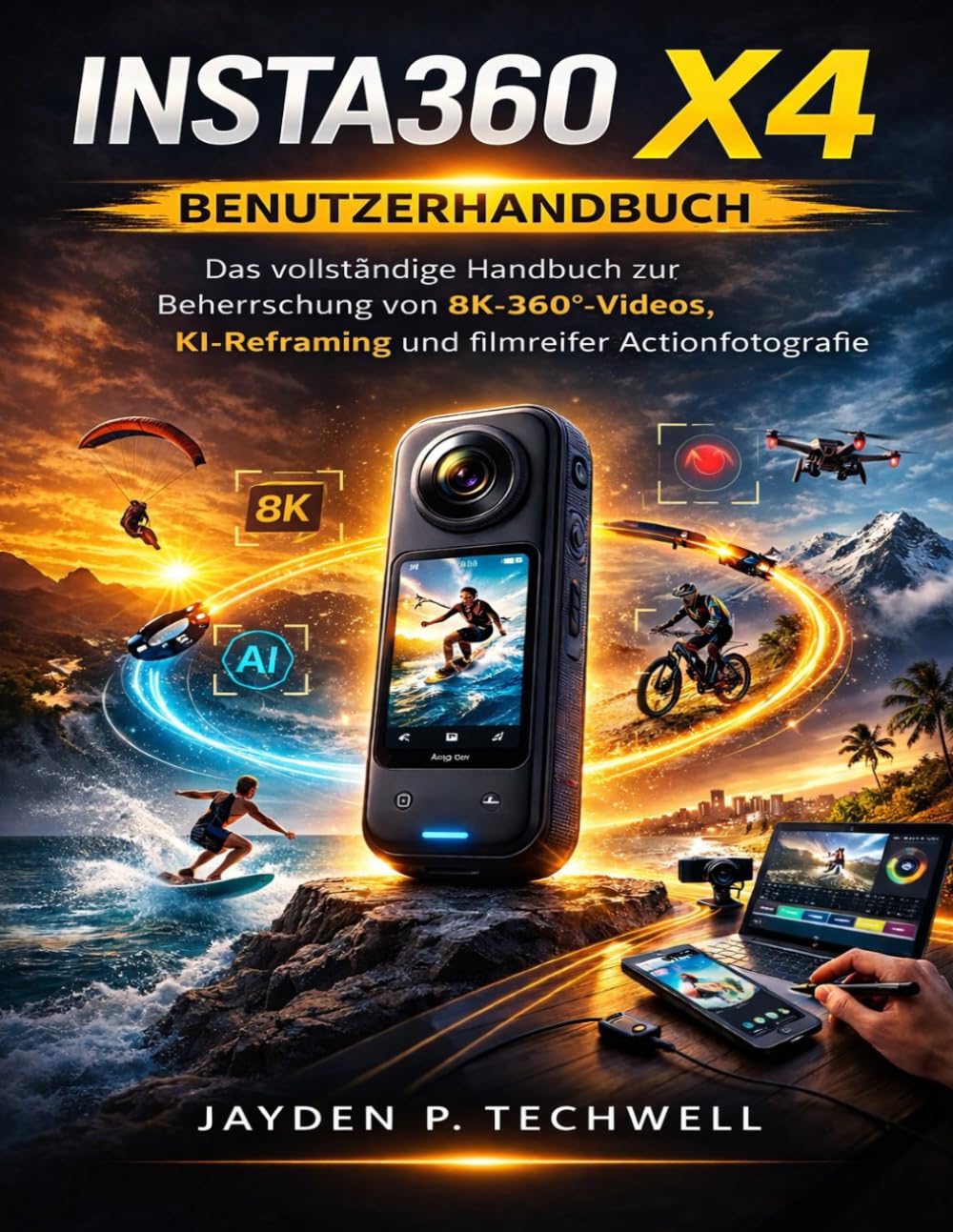 INSTA360 X4 BENUTZERHANDBUCH: Das vollständige Handbuch zur Beherrschung von 8K-360°-Videos, KI-Reframing und filmreifer Actionfotografie
