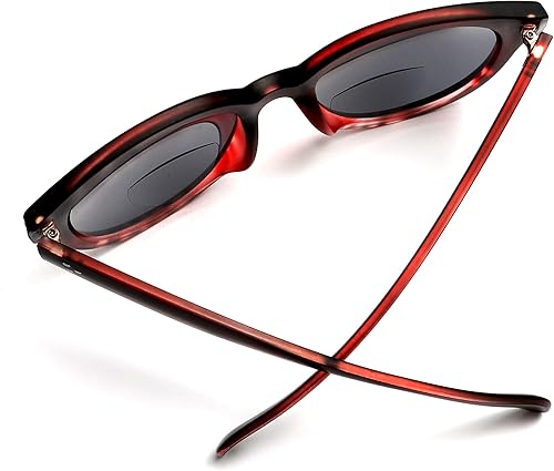Miniatura 6 de SAMBA SHADES Lentes de sol bifocales para mujer, lentes de lectura integrados de gran tamaño, lectores redondos bajo el sol