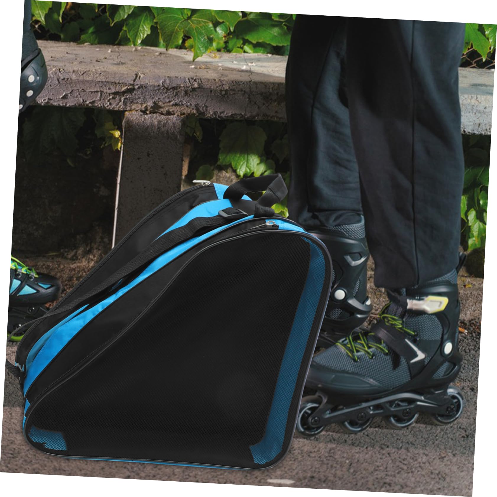 Borsa per Pattini a Rotelle 2 Pezzi Oxford Cerniera, Resistente e Facile da Pulire, Design Semplice alla Moda per Uso All'aperto