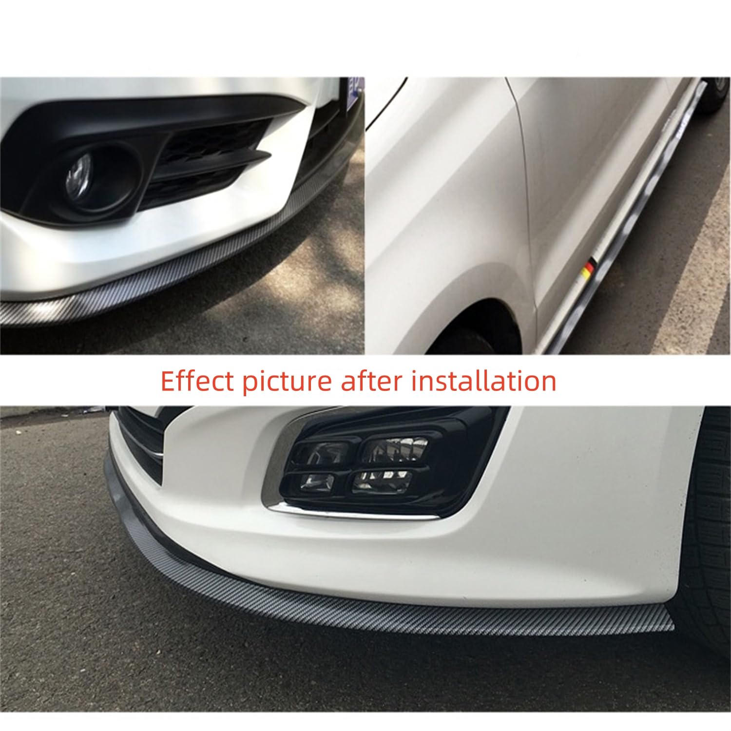 Spoiler Avant Pour Benz Classe C W204 C200 C250 C300 2008 2009 2010-2014 Lèvre Becquet Pare-Chocs Avant Kit Carrosserie Inférieure Voiture Séparateur Lame Spoiler Séparateur