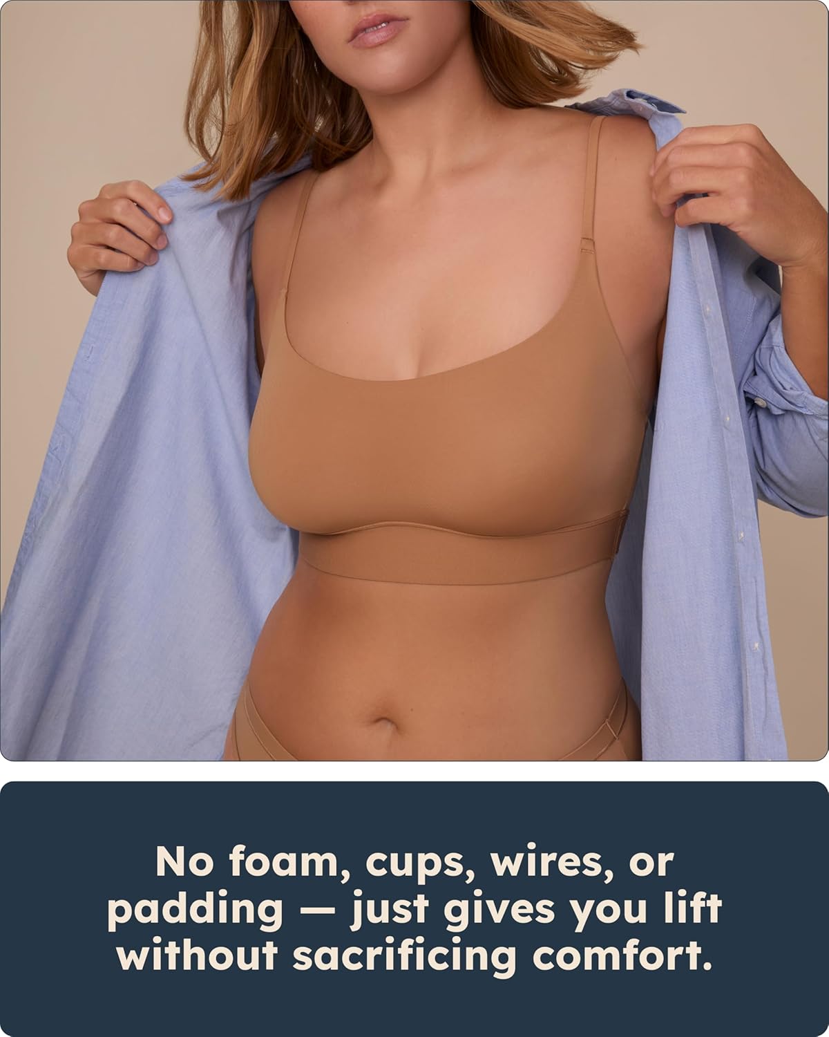 Harper Wilde Bliss Scoop Bralette - Ultra-Soft & Lightweight, Wire-Free Scoop Neck Bralette for Women - Image 5