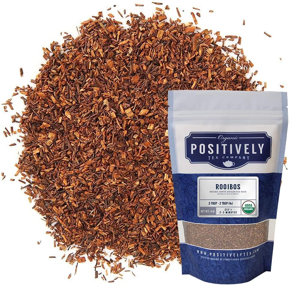 Organic Positively Tea Company, South African Rooibos Tea, Loose Leaf, 4 Ounce