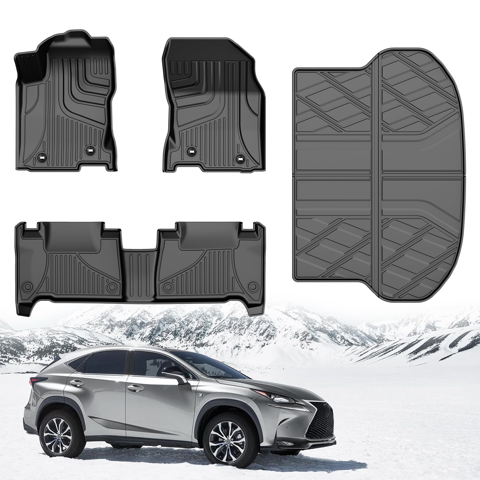 Amazon | 2015-2021 Lexus NX NX200t NX300 NX300h用オリジナルフロア 