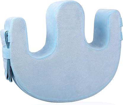 COMFYTHERA Bedridden Patient Turning Device Pillow for Elderly with Fixing Strap, Bedsore Pressure Relief Pillow, Helping The Elderly Turn Over Pillow for The Old, Paralyzed, Disabled Sky Blue