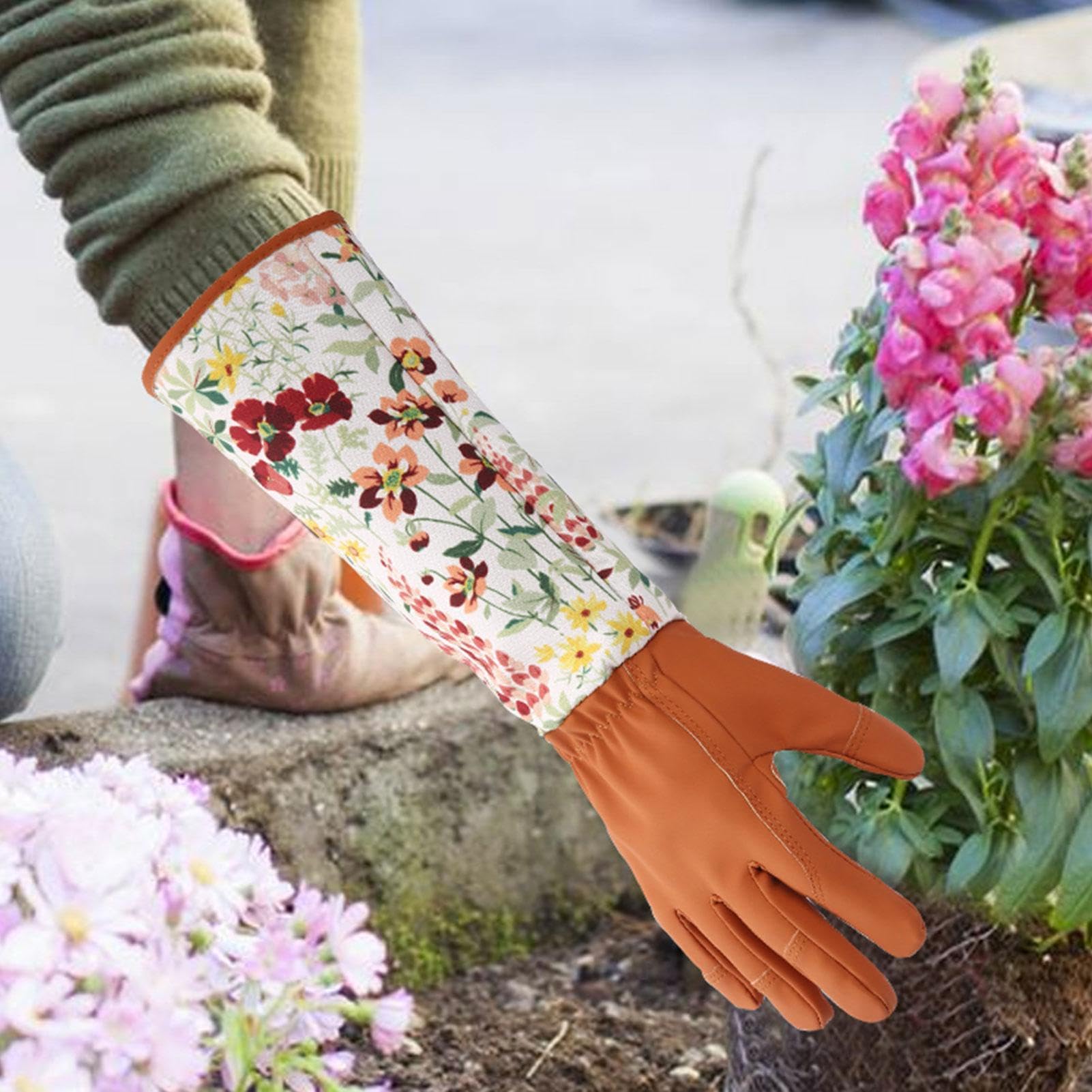 Gants de jardinage longs Doigts et paume renforcés, respirants