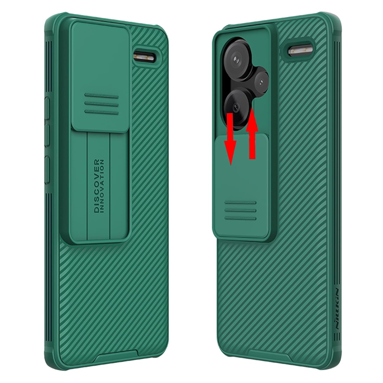 Compatible with Xiaomi Redmi Note 13 Pro Plus Case, Slide Cover Camera Lens Privacy Protection Hard PC Back Soft TPU Bumper (Green) Compatible with Xiaomi Redmi Note 13 Pro Plus Case, Slide Cover Camera Lens Privacy Protection Hard PC Back Soft TPU Bumper (Green)