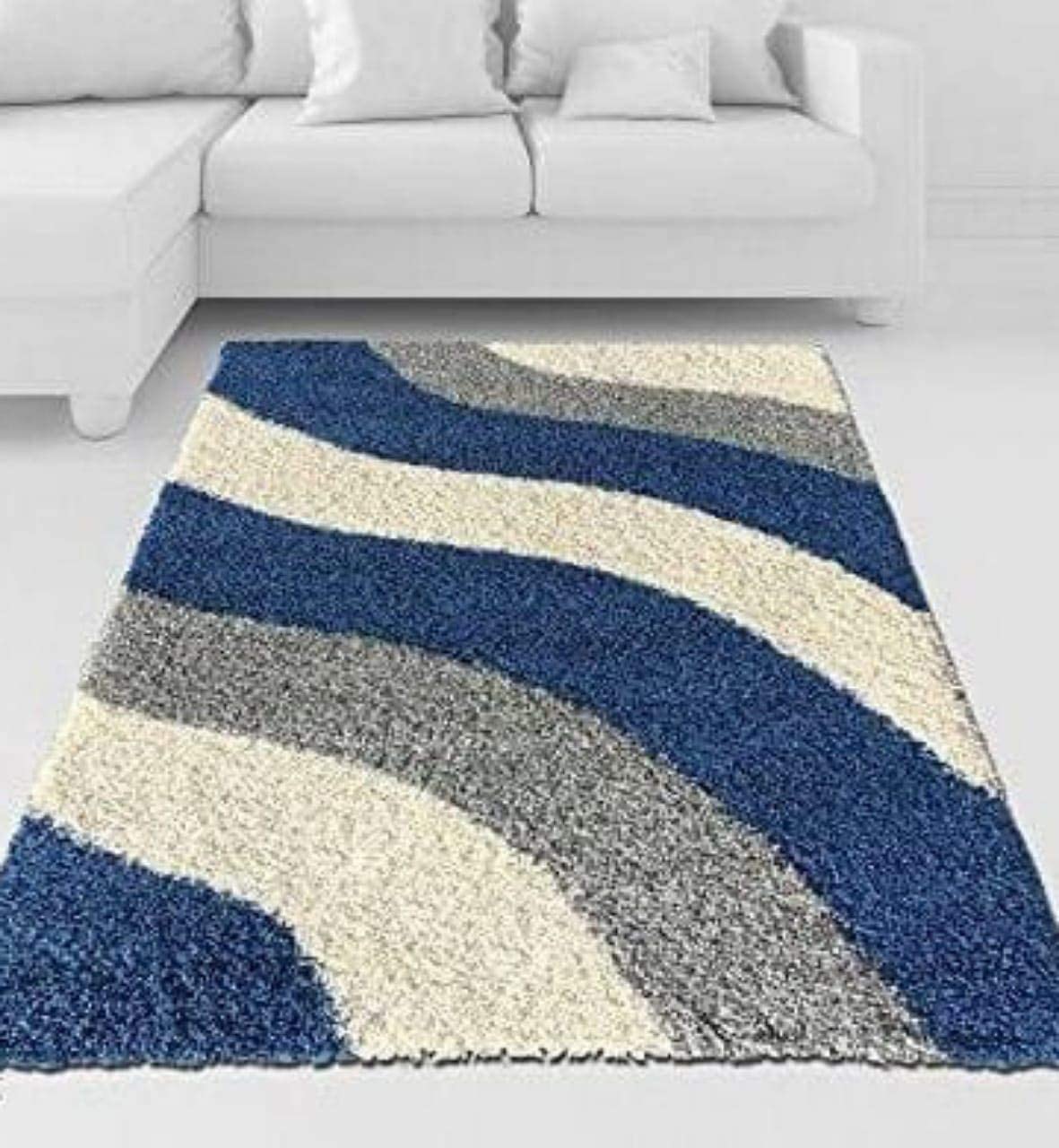 SPA Furnishing Carpets for Living Room, Bedroom and Centerpeice Carpets | Modern Floor Carpets and Rug Runner | Shaggy Carpets for Home (Multicolor 10, 2 x 6)