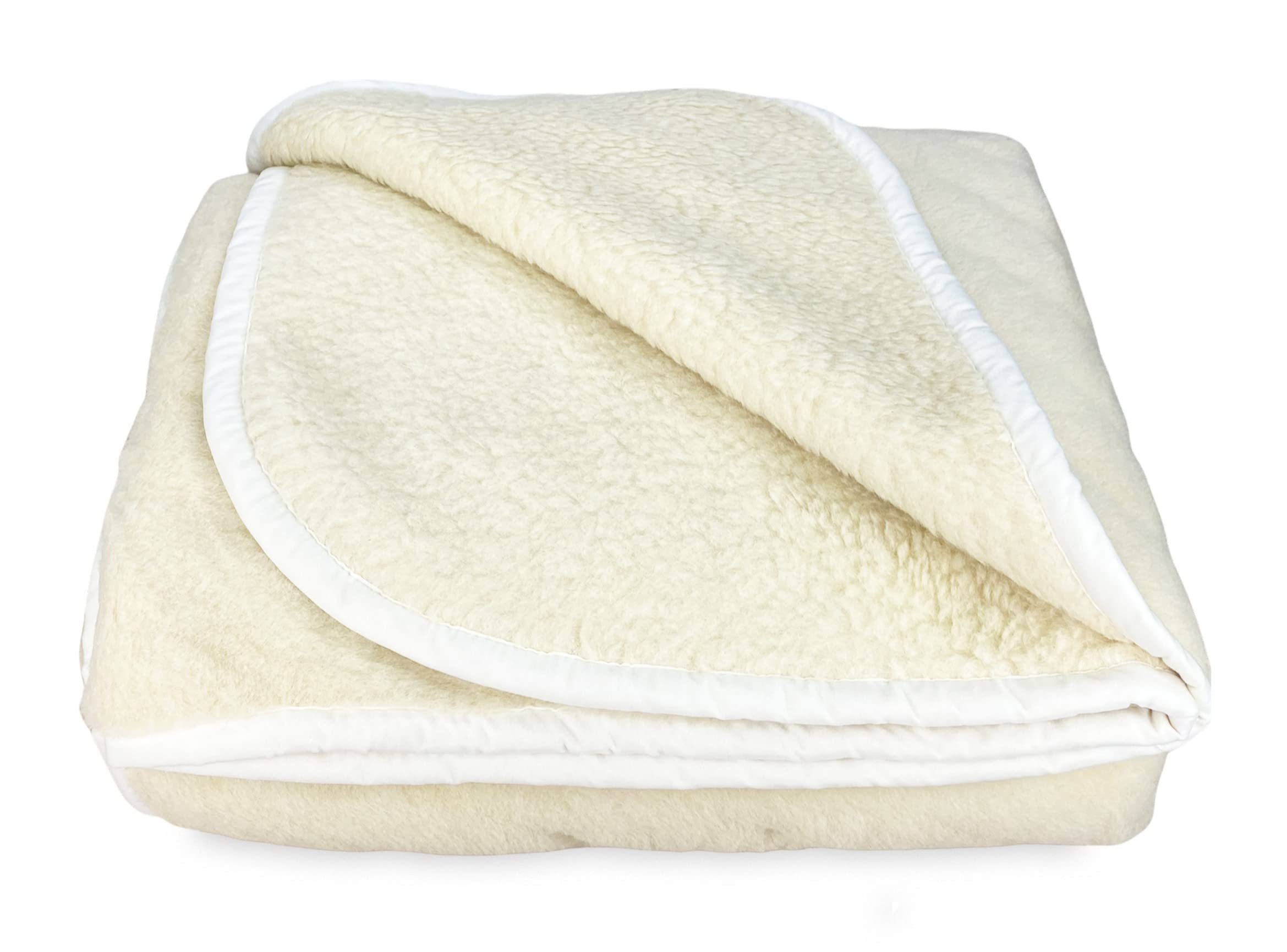 Tex family Coperta Mary in Vera Lana Merinos 1000 gr. Pura Lana Vergine - 2 PIAZZE - Cm. 250x230