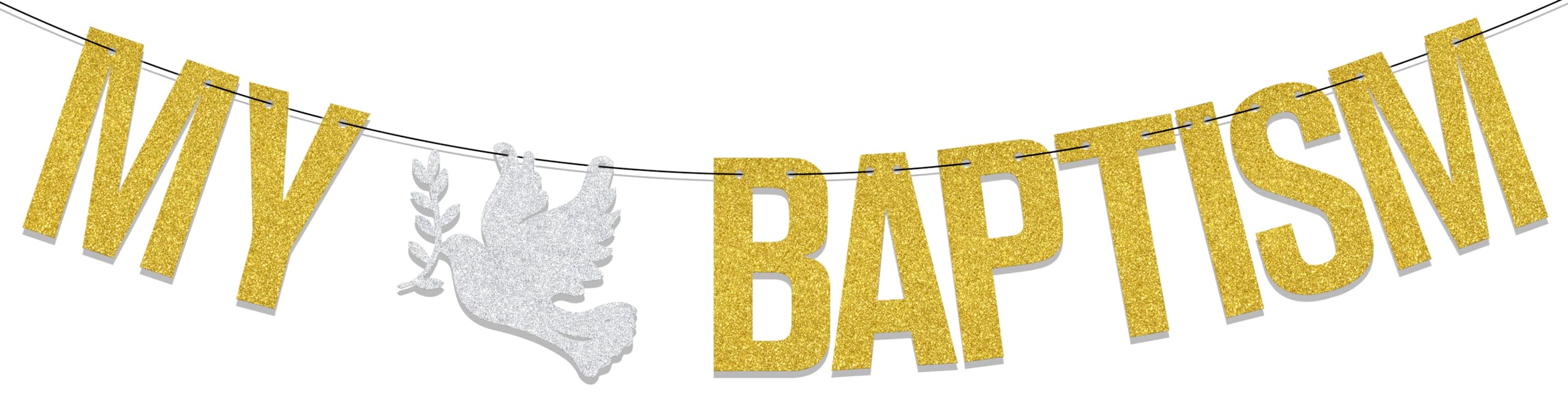 Striscione Per 1° Compleanno Bambina - Festone Oro Rosa Con Scritta 'One Happy Birthday' E Glitter - 2