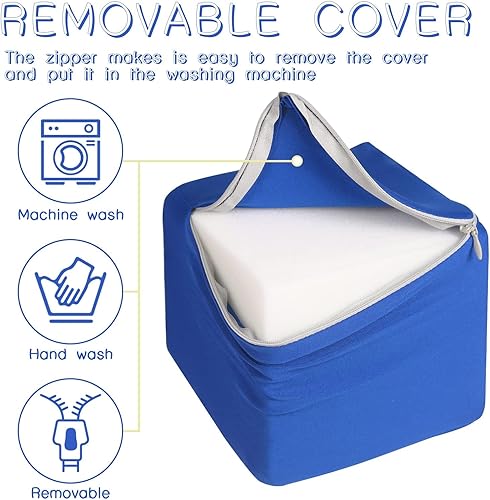 Miniatura 10 de Bloques de espuma para niños pequeños, 16 cubos suaves de espuma de colores de 5.5 pulgadas para niños, juegos de bloques de construcción de