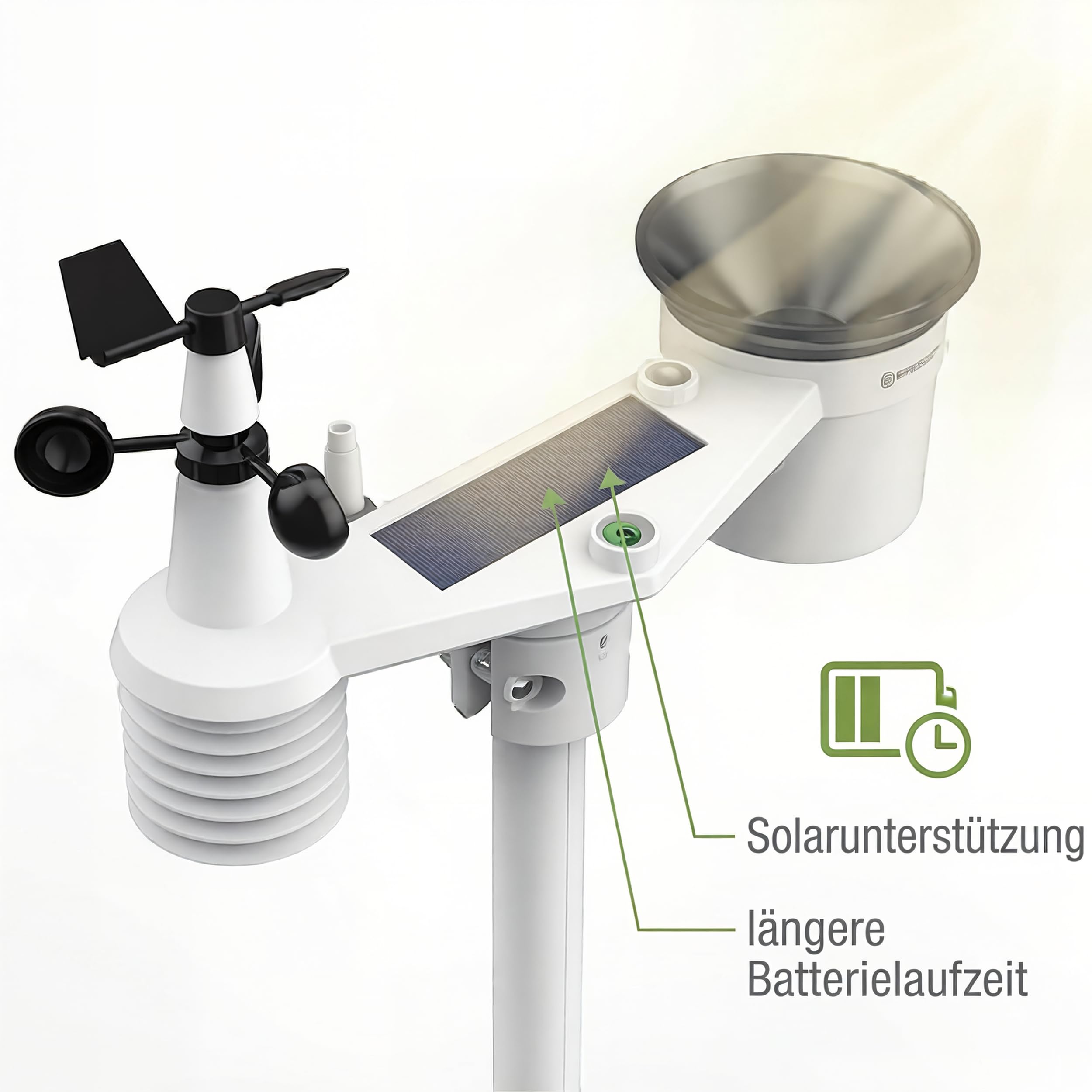 Bresser Stazione meteorologica 4CAST 4 giorni WLAN con sensore esterno 7 in 1